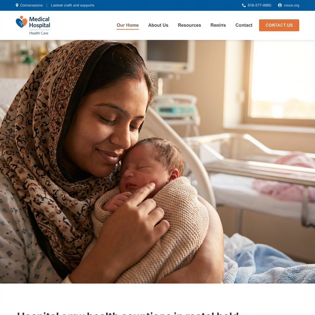 Mother holding newborn baby